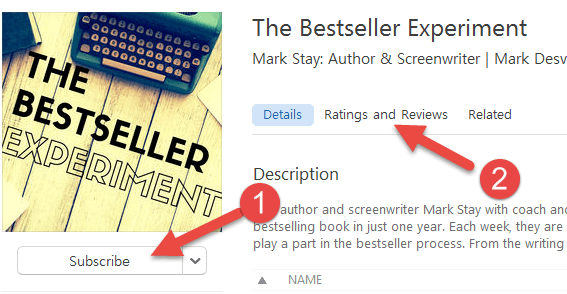 Subscribe to The Bestseller Experiment on iTunes